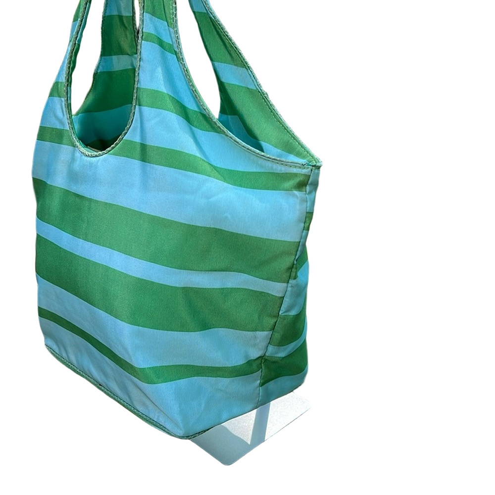 Kate Spade Green and Blue Striped Tote Bag EUC - Picture 5 of 17